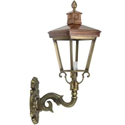 Muurlantaarn Kapellebrug Brons M 90 cm Muurlantaarn Kapellebrug Brons M 90 cm