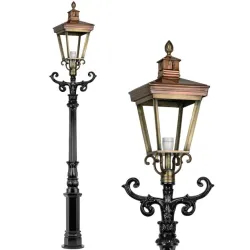 Lantaarnpaaltje Brons Lauwersoog 230 cm Lantaarnpaaltje Brons Lauwersoog 230 cm