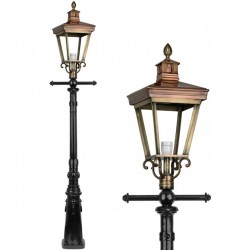 Lantaarnmast Brons Oudenbosch 240 cm Lantaarnmast Brons Oudenbosch 240 cm