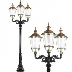 Lantaarnpaal Bergambacht 3 Lampen 240 cm Lantaarnpaal Bergambacht 3 Lampen 240 cm