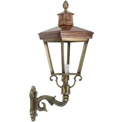 Muurlamp Leeuwarden Brons L 88 cm Muurlamp Leeuwarden Brons L 88 cm